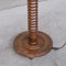 Art Deco French Turned Oak Floor Lamp 2