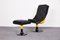 High-Gloss Varnishing Fiberglass and Leather Lounge Chair and Ottoman by Peter Ghyczy, 1970s , Set of 2 1