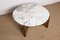 Tavolino da caffè in palissandro e marmo di Hugues Poignant, anni '60, Immagine 1