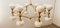 16 Light Brass Sputnik Chandelier with Oval Globes 10