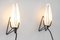 Wall Lamps with Original Glass Shades, Vienna, 1960s, Set of 2, Image 7