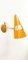 Yellow & Brass Adjustable Cone Sconce 2