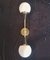 Mid-Century Murano Glass and Brass Wall Light, 1950s 1