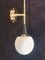 Mid-Century Wandlampe aus Muranoglas & Messing, 1950er 6