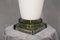 Lámpara de mesa de cristal de Murano y latón, años 80, Imagen 6
