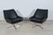 Fauteuils Pivotants Mid-Century en Cuir, 1960s, Set de 2 4