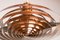 Large Danish Langelinia Suspension Light in Copper by Poul Henningsen for Louis Poulsen, 1960s 3