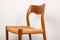 Mid-Century Danish Teak & Rope Model 71 Dining Chairs by Niels Moller for J.L. Mollers, 1960s, Set of 4 8