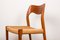 Mid-Century Danish Teak & Rope Model 71 Dining Chairs by Niels Moller for J.L. Mollers, 1960s, Set of 4, Image 8