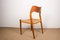 Mid-Century Danish Teak & Rope Model 71 Dining Chairs by Niels Moller for J.L. Mollers, 1960s, Set of 4 5