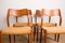 Mid-Century Danish Teak & Rope Model 71 Dining Chairs by Niels Moller for J.L. Mollers, 1960s, Set of 4 2