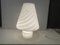 Murano Glass Swirl Table Lamp from Venini 10