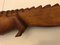 Large Hand-Carved Mahogany Crocodile Sculpture, 1970s 2