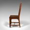 Antike englische viktorianische Eichenholz Stühle, 2er Set 4