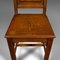 Antike englische viktorianische Eichenholz Stühle, 2er Set 10