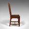 Antike englische viktorianische Eichenholz Stühle, 2er Set 3