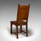 Antike englische viktorianische Eichenholz Stühle, 2er Set 8