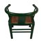 Chinese Horseshoe Armchairs in Green, Set of 2 2