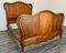 Antique French Double Bed in Carved Wood, Image 2