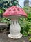 Vintage Cast Iron Mushroom Candle Garden Lantern 1