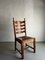 High Back Chairs in Oak with Rush Seat, Set of 2 3