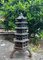 Vintage Japanese Cast Iron Five Storied Pagoda Lantern 1