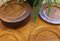 Vintage Teak Wooden Plates from Kronjyden, Denmark, Set of 10 7