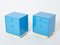 Blue Lacquer Brass Nightstands by Guy Lefevre for Maison Jansen, 1970s, Set of 2 11