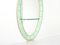 Italian Oval Shaped Brass & Crystal Mirror from Cristal Arte, 1950s, Image 5