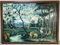 Adam and Eve Expelled from Paradise, 20th-Century, Oil on Panel, Framed 2