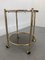 French Glass Bar Cart with Removable Tray, 1950s 4