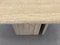 French Coffee Table in Travertine and Marble, 1960s 6