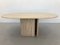 French Coffee Table in Travertine and Marble, 1960s 1