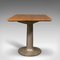 Mid-Century English Beech & Pine Side Table, 1950s, Image 4