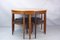 Dinette Dining Table & Chairs by Hans Olsen for Frem Røjle, 1960s, Set of 7 2