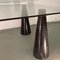 Black Marble Geometric Organic Shaped Coffee Table in Style of Massimo Vignelli 3