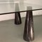 Schwarzer Marmor Geometrischer Organisch Geformter Couchtisch im Stil von Massimo Vignelli 3