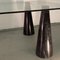 Schwarzer Marmor Geometrischer Organisch Geformter Couchtisch im Stil von Massimo Vignelli 6