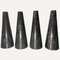 Table Basse Géométrique en Marbre Noir de Style Massimo Vignelli 8