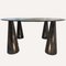 Black Marble Geometric Organic Shaped Coffee Table in Style of Massimo Vignelli, Image 9