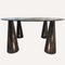 Table Basse Géométrique en Marbre Noir de Style Massimo Vignelli 9