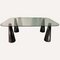 Black Marble Geometric Organic Shaped Coffee Table in Style of Massimo Vignelli 16