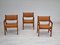 Poltrone in pelle e faggio di Hans J. Wegner per Getama, anni '60, set di 3, Immagine 17