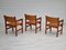 Leather & Beech Armchairs by Hans J. Wegner for Getama, 1960s, Set of 3 15
