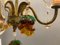 Italienischer Vergoldeter Italienischer Murano Glas Obst Kronleuchter 8