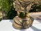 Patinated Wooden Buddha Sculpture in Gilt Color 7