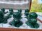 Portacoltelli in ceramica verde, Francia, 1960, set di 12, Immagine 3
