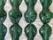 Portacoltelli in ceramica verde, Francia, 1960, set di 12, Immagine 6
