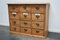 Antique Pine Apothecary Cabinet With Enamel Shields, 1900s 2