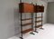 Italian Wall Units or Room Dividers in Teak and Brass, 1950, Set of 2, Image 3